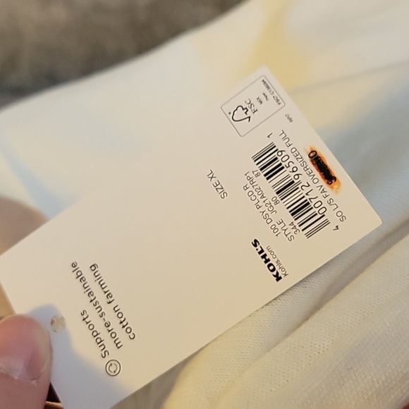 Cream with Tan Zipped Hoodie Jacket - Picture 10 of 10